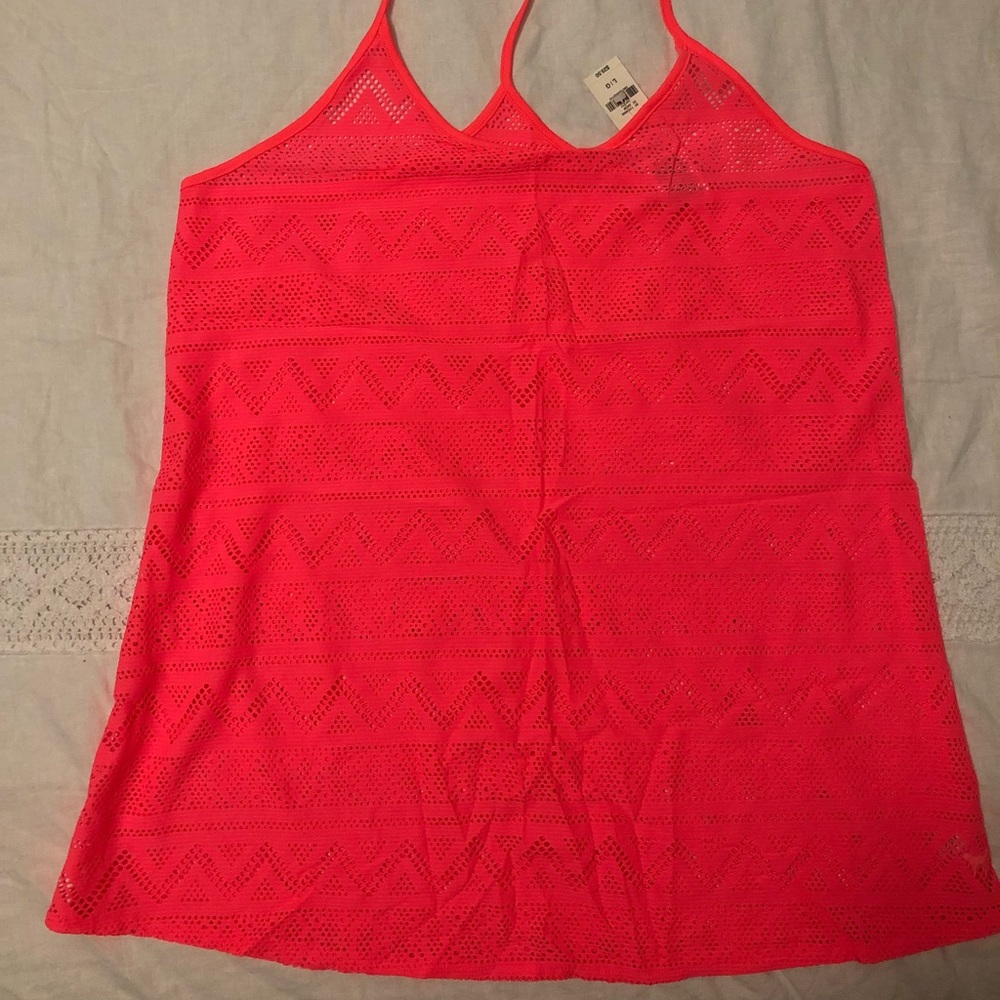 Pink swimsuit coverup